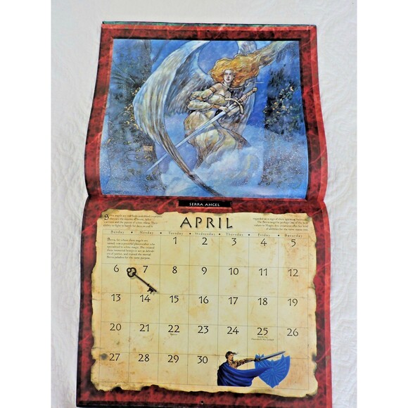 Magic The Gathering 1997  Wall Calendar 12 Magic Art Paintings 12x14 inches EUC - Picture 6 of 14